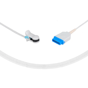 Sensor de SpO2 reutilizable compatible con GE Datex-Ohmeda de 10 pies   Clip de oreja para adultos  Número de parte: U910-121
