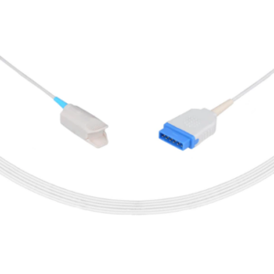 Sensor de SpO2 reutilizable compatible con GE Datex-Ohmeda de 10 pies   Dedo adulto  Número de parte: U410-121