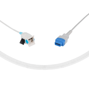 Sensor de SpO2 reutilizable compatible con GE TruSignal de 3,6 pies   Dedo pediátrico  Número de parte: U103-117