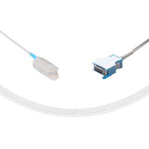 Sensor de SpO2 reutilizable compatible con Nihon Kohdende 10 pies - Conector rectangular de 20 pines   Número de parte: U110-106