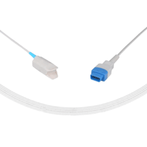 Sensor de SpO2 reutilizable compatible con GE TruSignal de 3,6 pies   Dedo adulto  Número de parte: U403-117